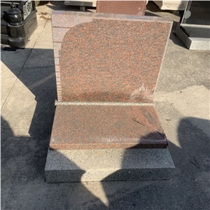 Wholesale Classic Red Granite Tombstone Upright Headstone